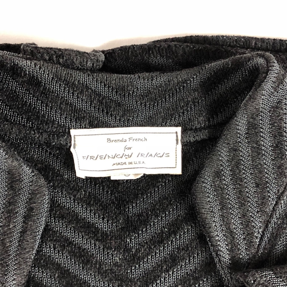 💼 Brenda French Rap Black Textured  Jacket 2 - Picture 8 of 8